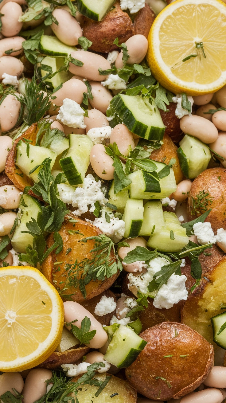 Crispy Potato and White Bean Salad with Fresh Herbs