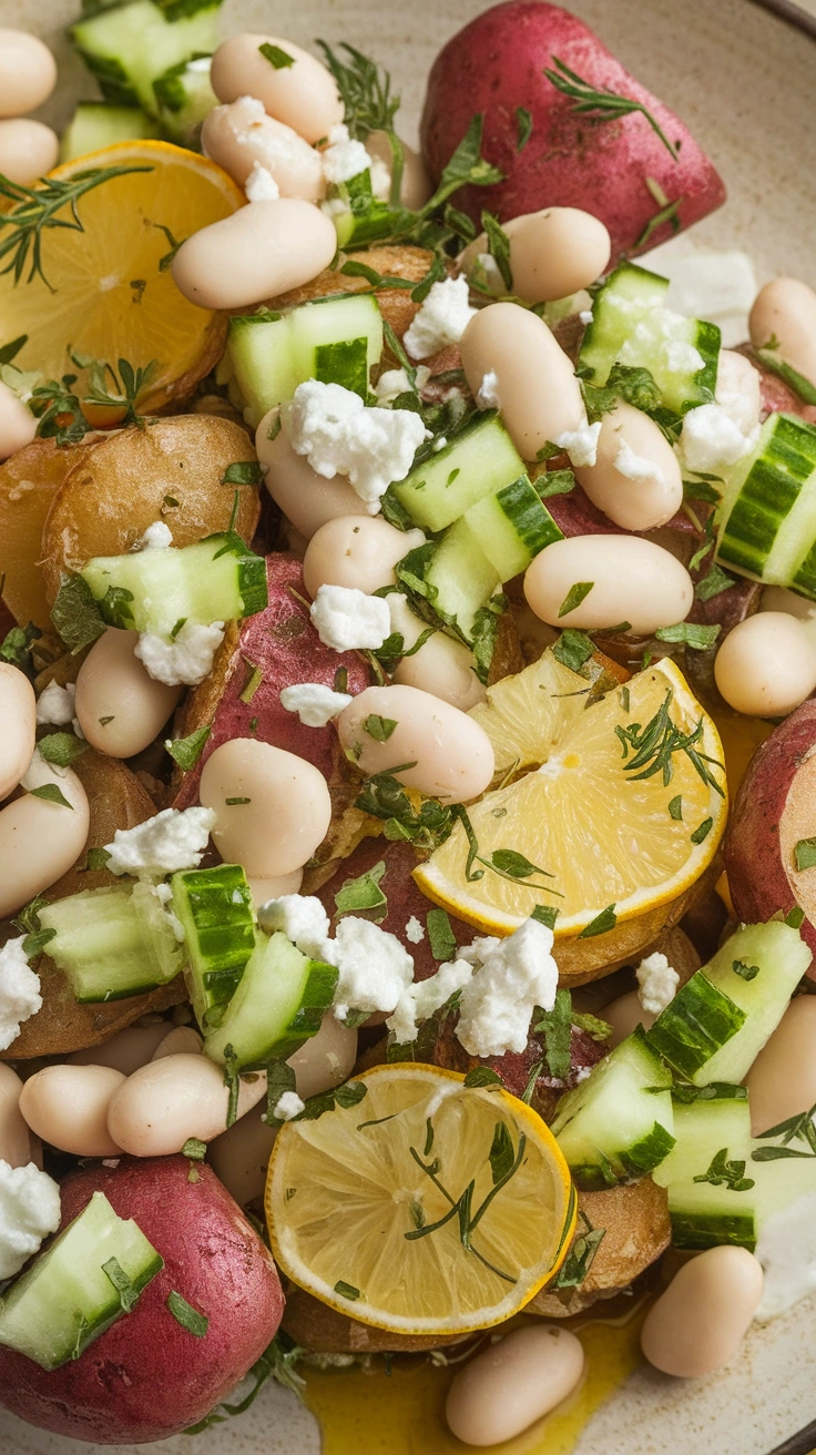 Crispy Potato and White Bean Salad with Fresh Herbs