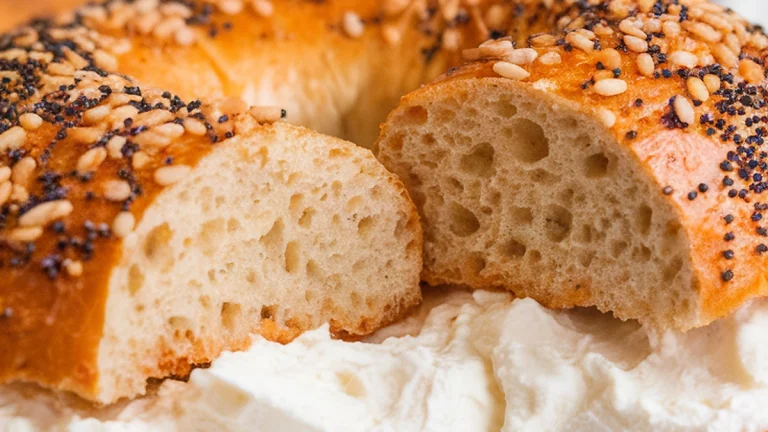 High Protein Everything Bagels with Cottage Cheese - Featured