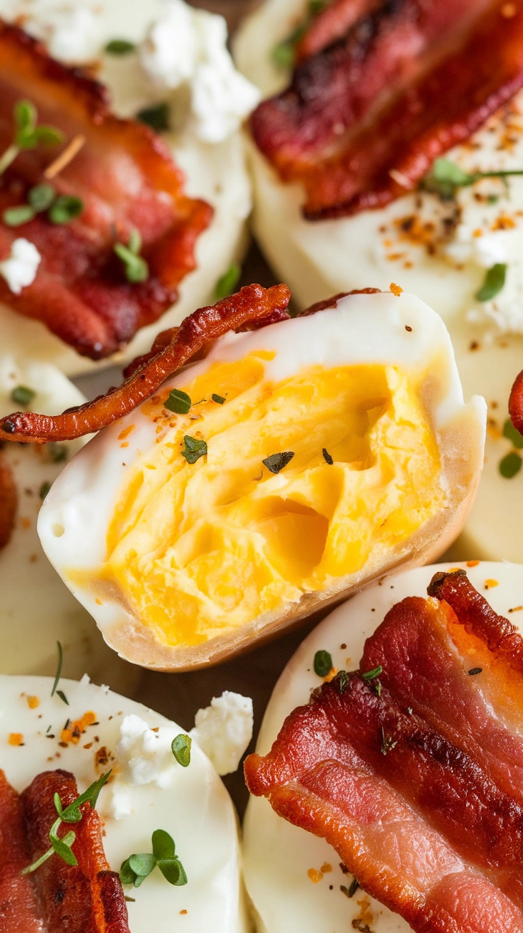 Instant Pot Egg Bites with Turkey Bacon and Gouda