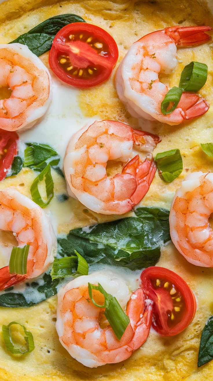 Italian Shrimp Omelette recipe