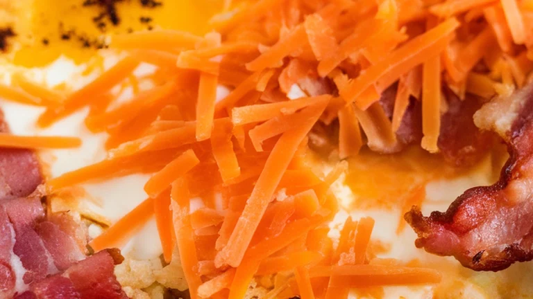 Keto Breakfast Casserole with Bacon - Featured