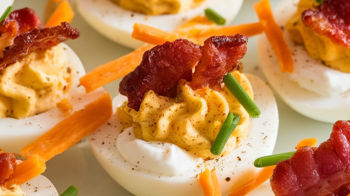 Keto Deviled Eggs - Featured
