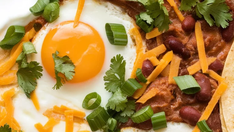 Mexican Egg Bake with Beans and Cheese - Featured