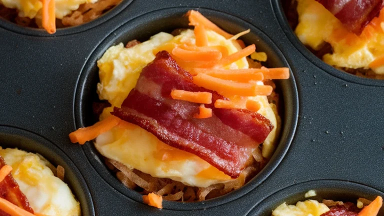 Muffin Tin Hash Brown and Scrambled Egg Cups - Featured