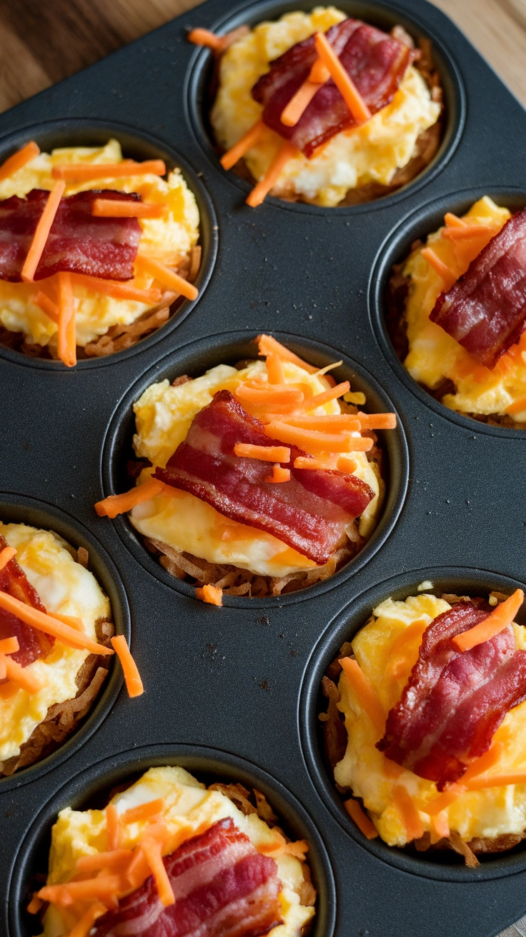 Hash Brown and Scrambled Egg Muffin Cups