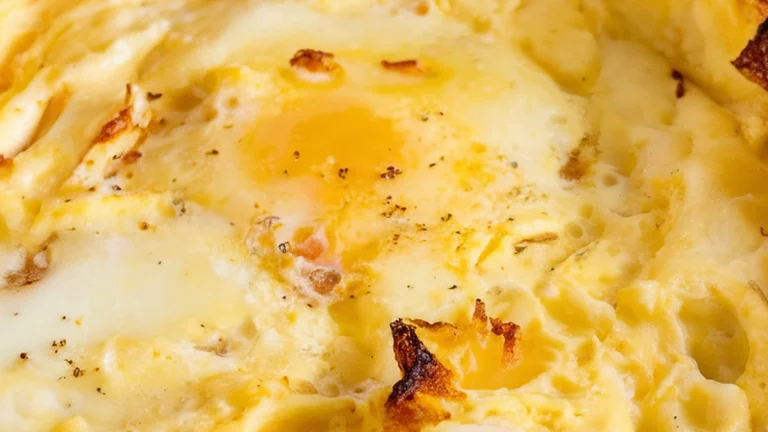 Oven Scrambled Eggs - Featured
