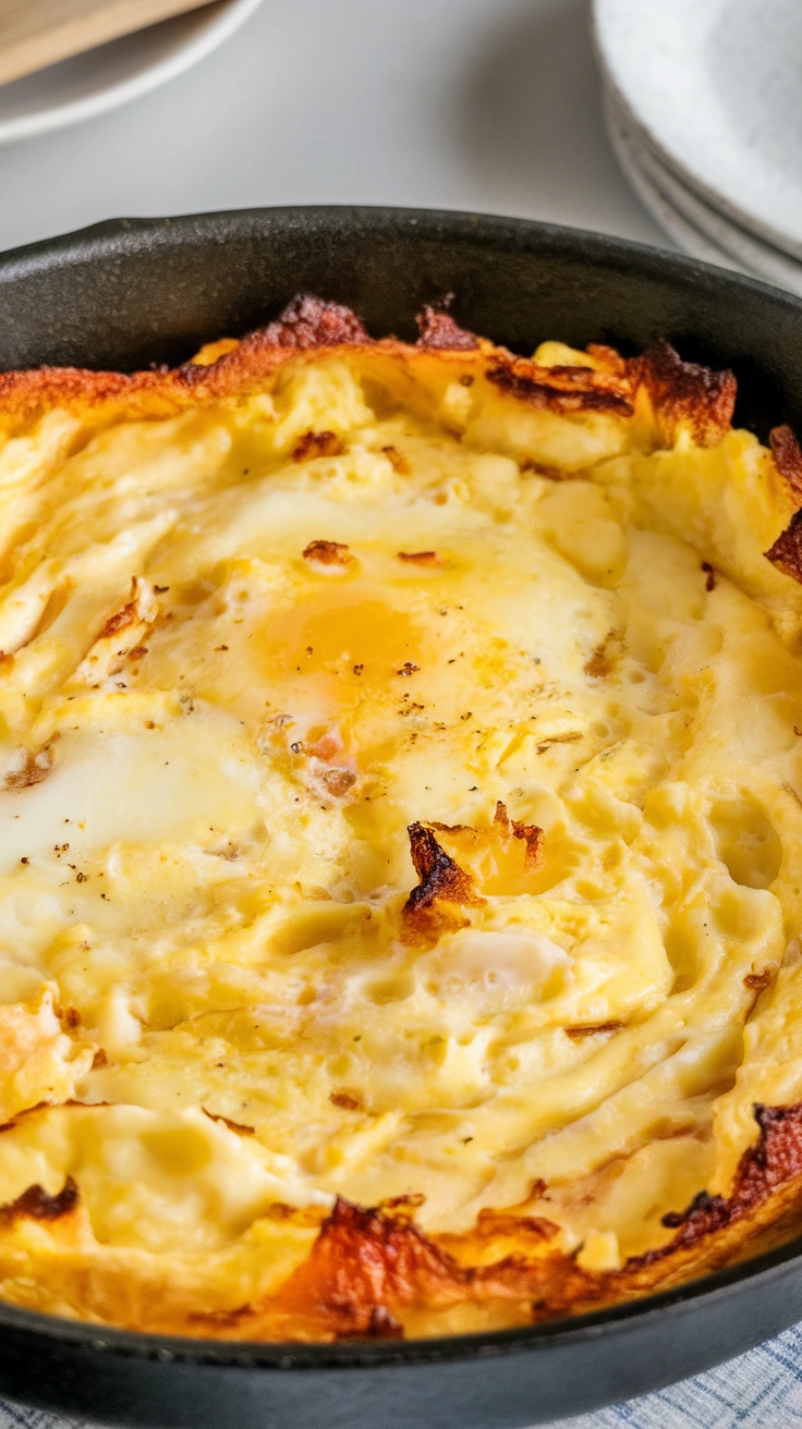 Fluffy Oven-Baked Scrambled Eggs