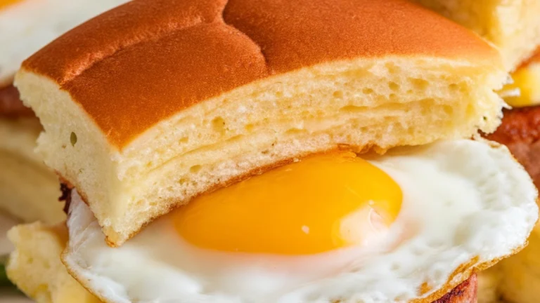 Pancake Sausage and Egg Sliders - Featured