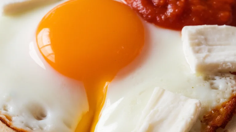 Pizza Fried Egg on a Tortilla - Featured