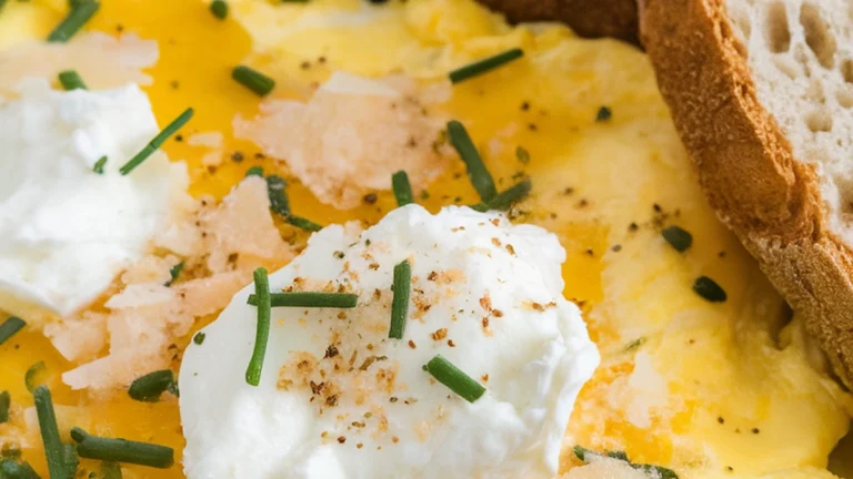 Ricotta Scrambled Eggs - Featured