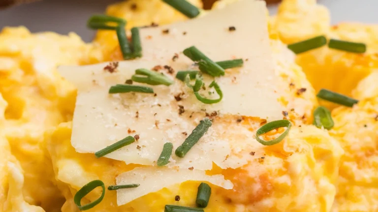 Ricotta Scrambled Eggs - Featured