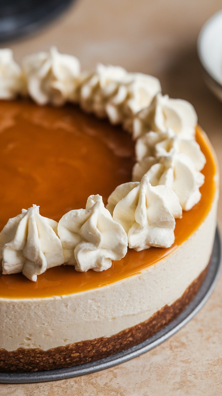 High-Protein Salted Caramel Cottage Cheese Cheesecake