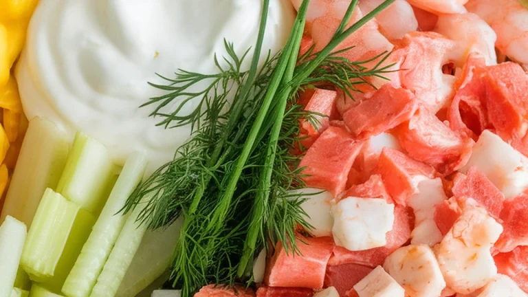 Seafood Pasta Salad Recipe - Featured