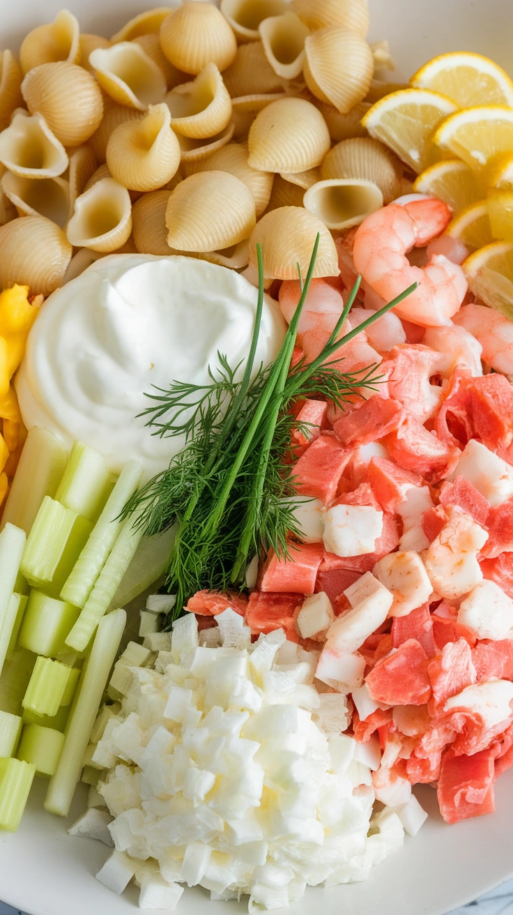 Creamy Seafood Pasta Salad