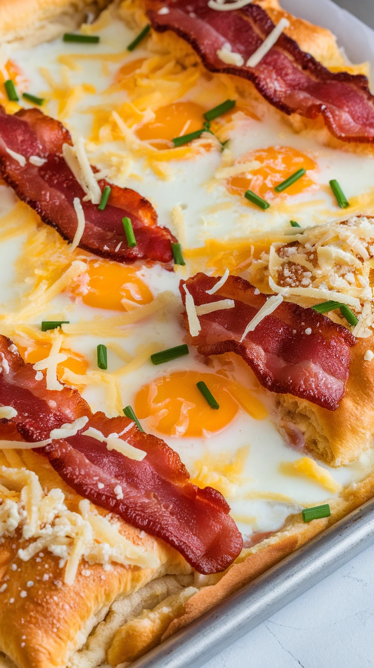 Sheet Pan Breakfast Pizza with Eggs