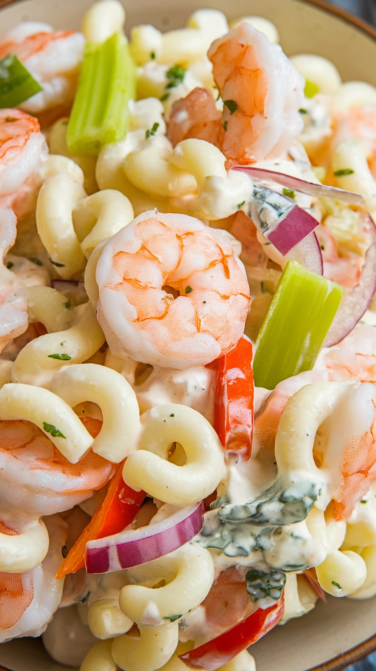 Creamy Shrimp Pasta Salad