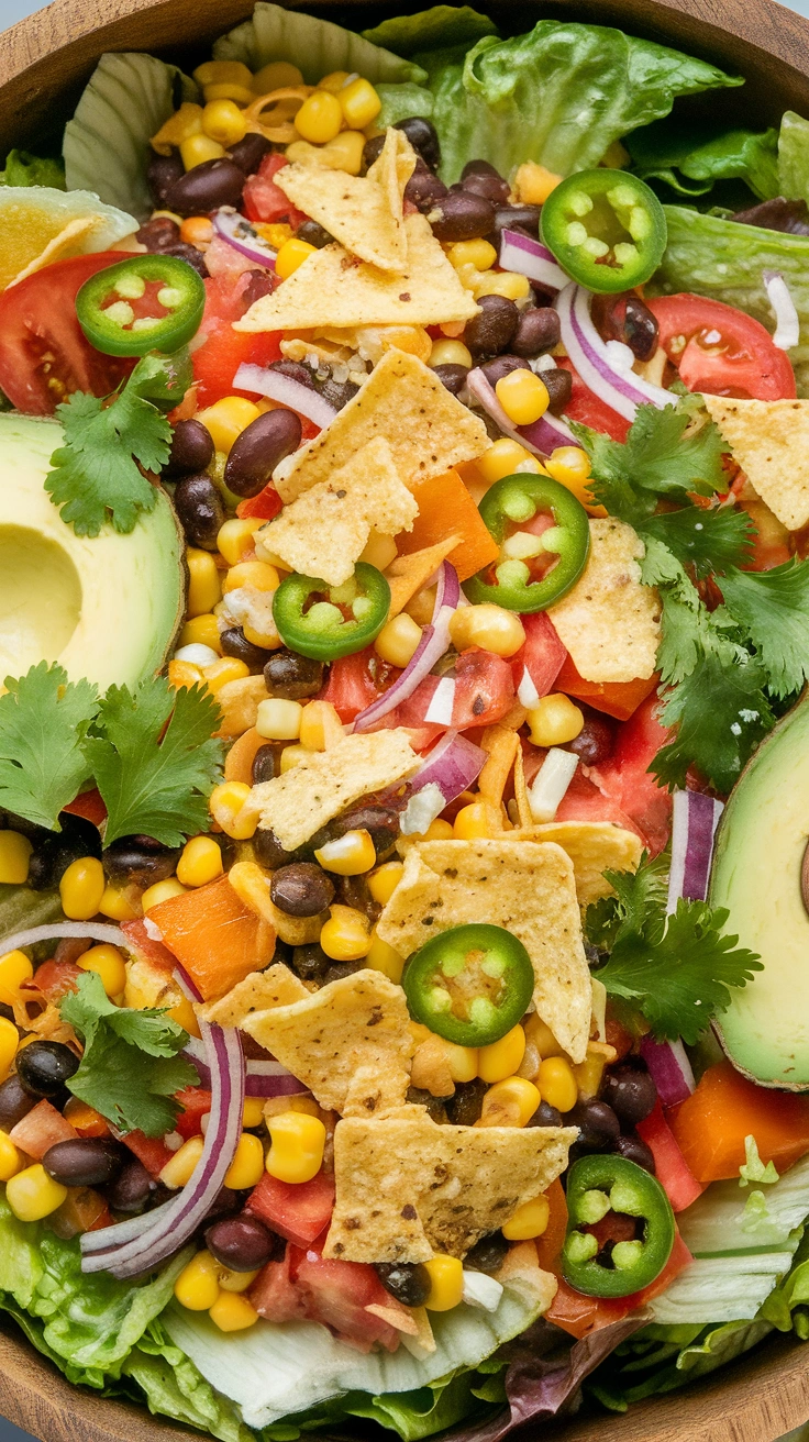 Southwest Chopped Salad with Cilantro Lime Dressing