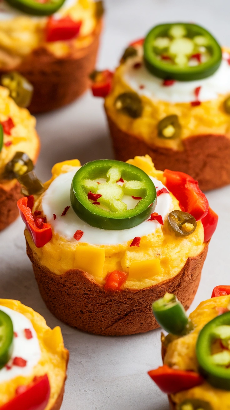 Spicy Jalape&ntilde;o Egg Muffins
