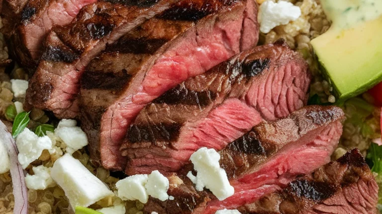 Steak-Quinoa Salad with Avocado-Lime Ranch Dressing - Featured