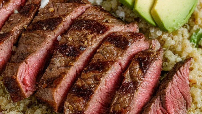 Steak-Quinoa Salad with Avocado-Lime Ranch Dressing - Featured