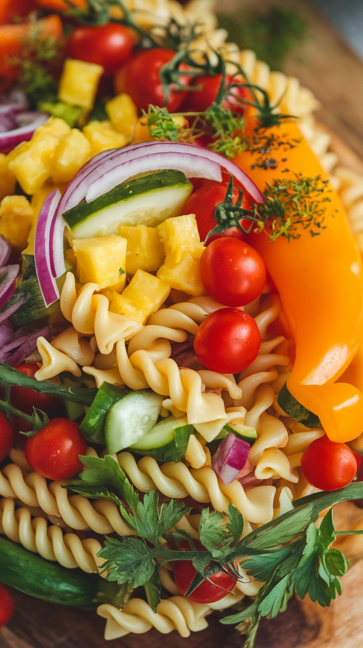 Fresh Summer Vegetable Pasta Salad
