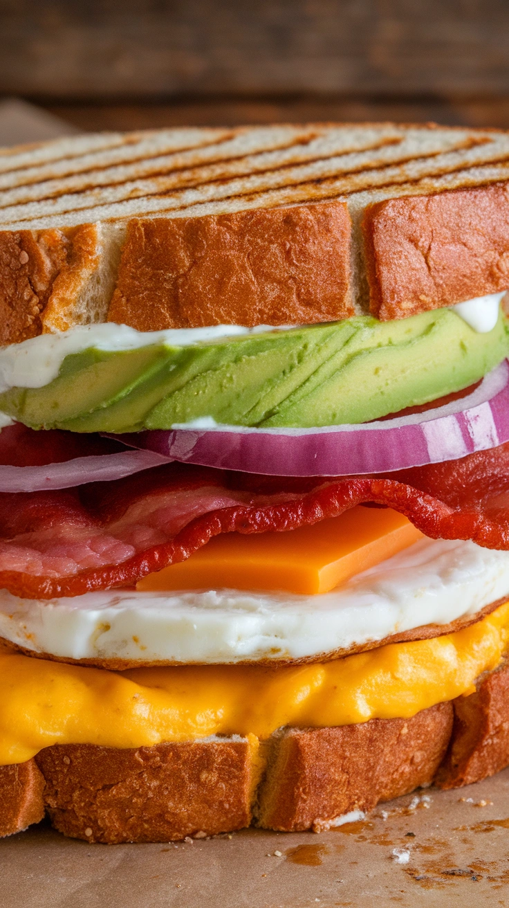 Fully Loaded Scrambled Egg Sandwich