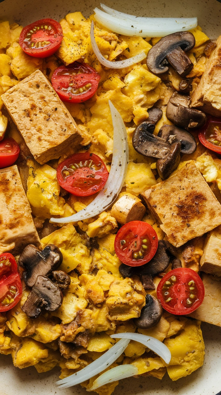 Hearty Tofu and Vegetable Scramble