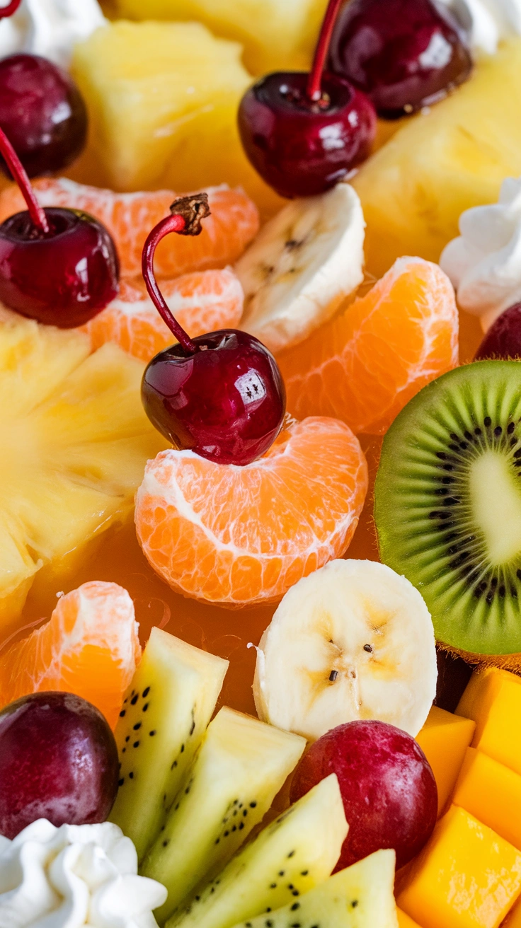 Creamy Tropical Cheesecake Fruit Salad