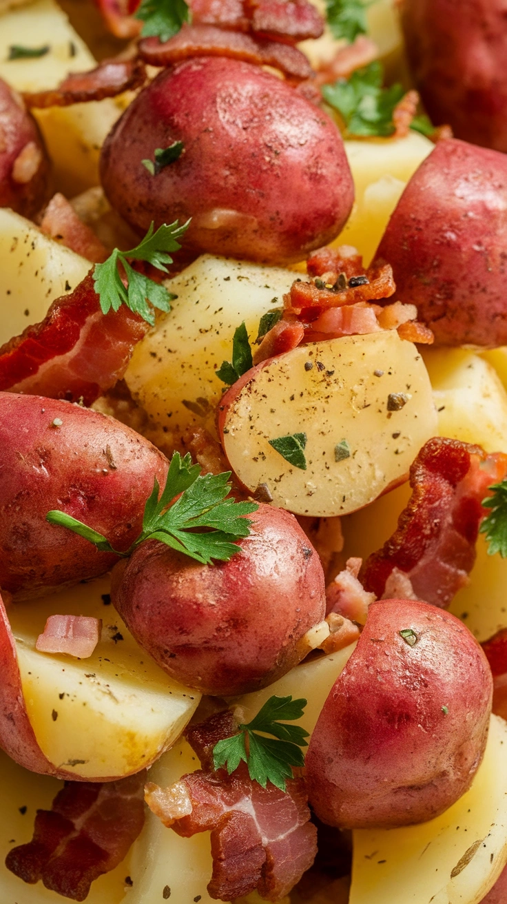 Warm German Potato Salad with Vinaigrette