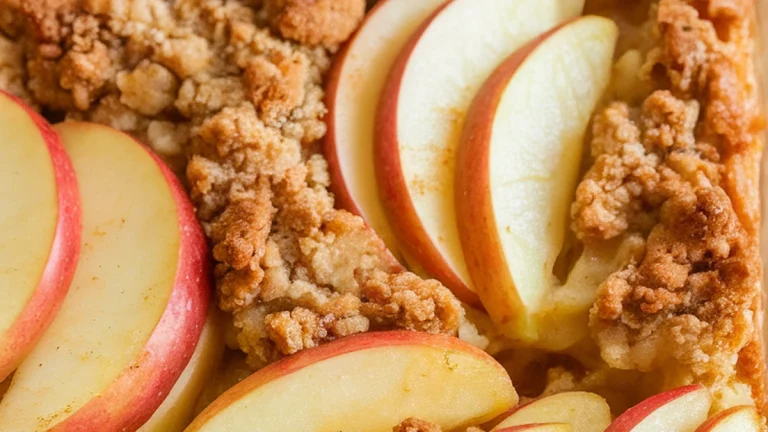 Apple Bars with Cinnamon Ginger Nutmeg - Featured