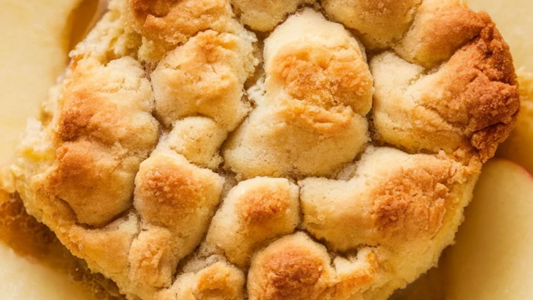 Apple Cobbler with Butter Batter Topping - Featured