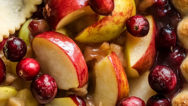 Apple Cranberry Pie - Featured