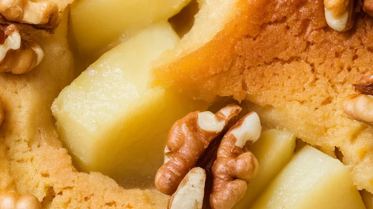 Apple Walnut Pudding - Featured