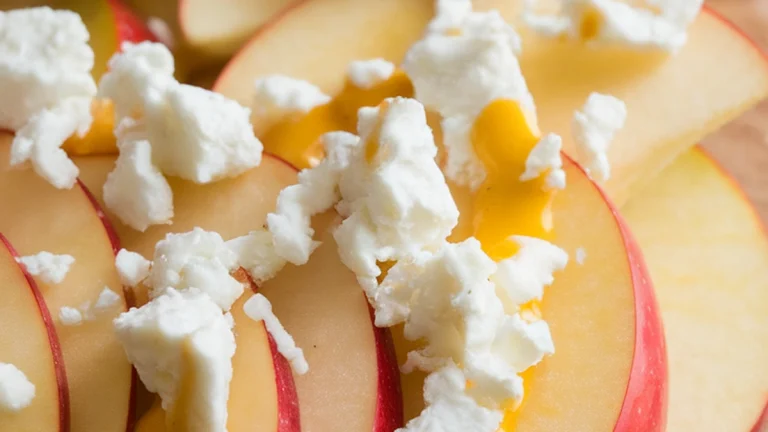 Apples with Mustard and Goat Cheese - Featured