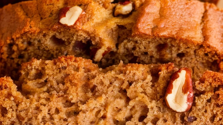 Banana Bread with Pecans - Featured