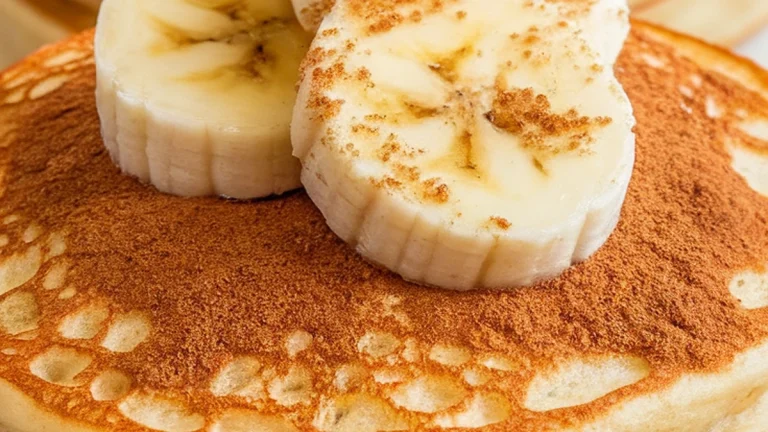 Banana Cinnamon Pancakes - Featured