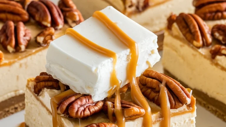 Banana Cream Pie Cheesecake Bars - Featured