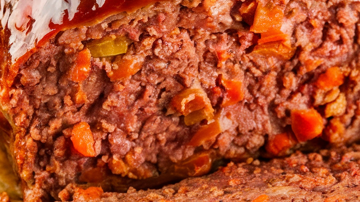 Beef Meatloaf with Barbecue Molasses Sauce - Featured