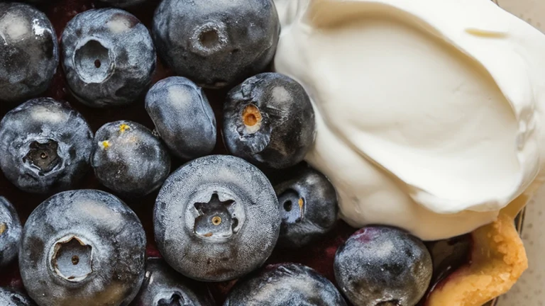 Blueberry Lemon Sour Cream Pie - Featured