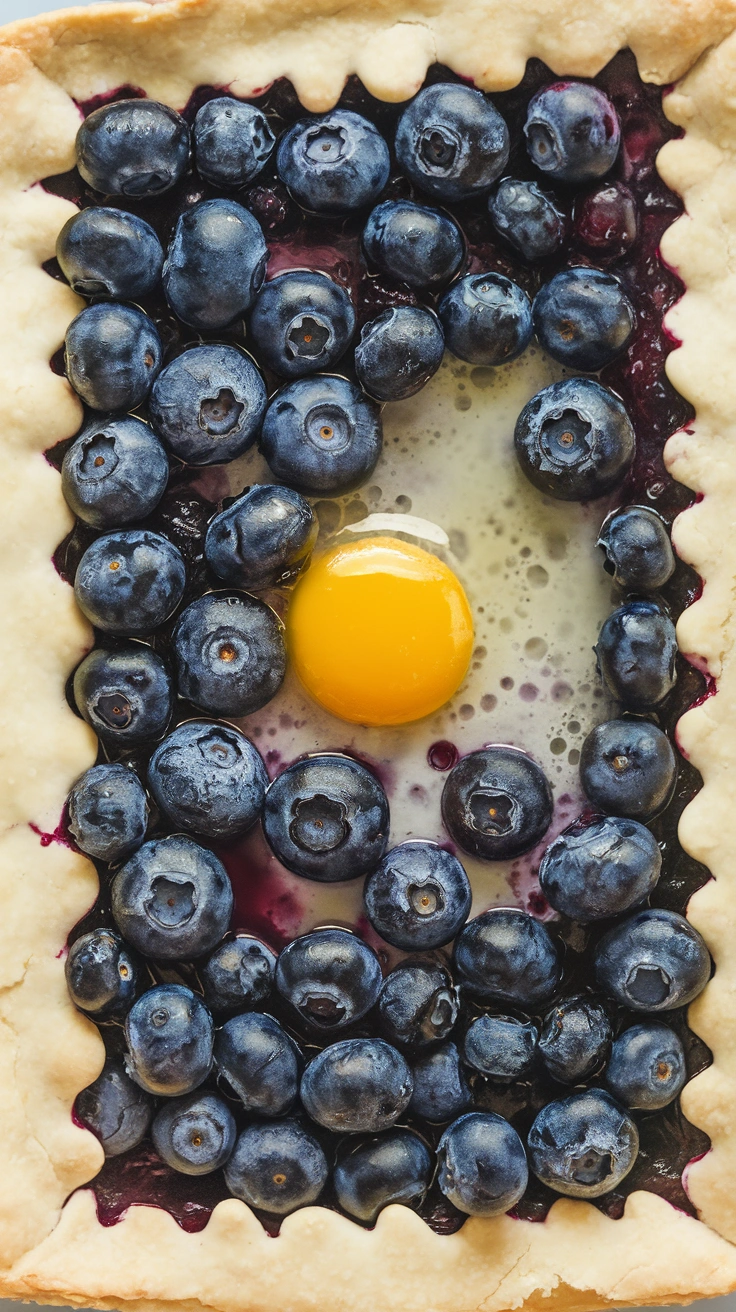 Glazed Blueberry Slab Pie
