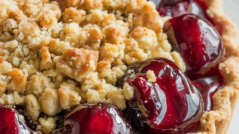 Cherry Crumb Pie - Featured