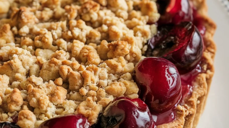 Cherry Crumb Pie - Featured