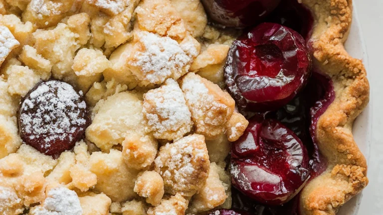 Cherry Crumb Pie - Featured