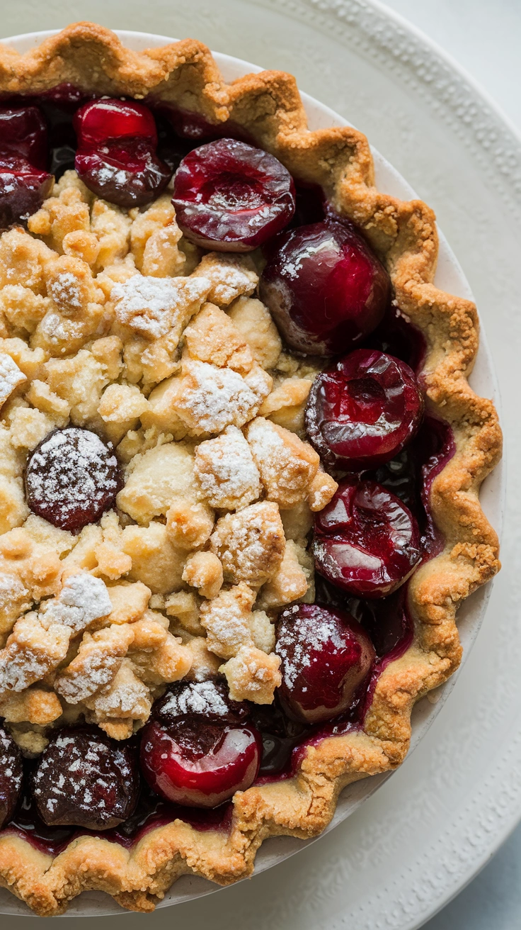 Cherry Crumb Pie