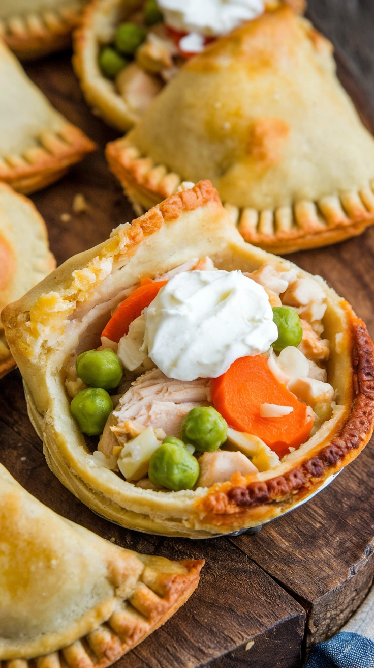 Portable Chicken Pot Pie Hand Pies