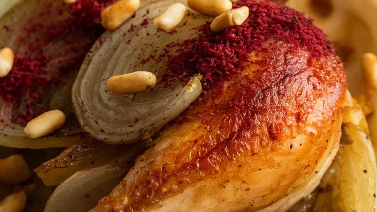 Chicken with Onions Sumac and Allspice - Featured