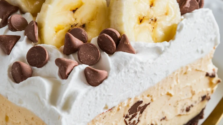 Chocolate Chip Banana Cream Pie - Featured