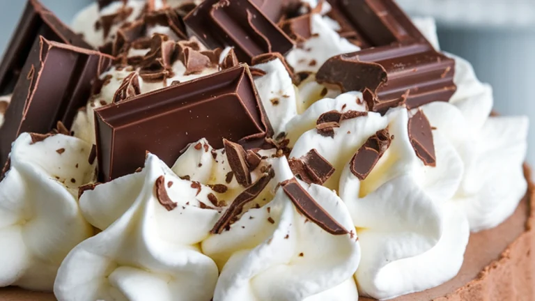 Chocolate Mousse Pie with Instant Pudding - Featured