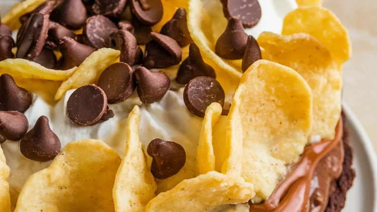 Chocolate Potato Chip PMS Pie - Featured